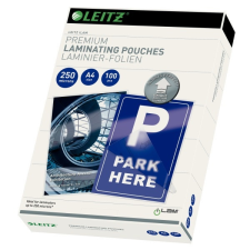 Leitz Lamináló fólia LEITZ A/4 250 mikron 100ív/csomag fényes lamináló fólia