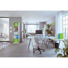Leitz LEITZ Iratpapucs, műanyag, 60 mm, elöl nyitott, LEITZ "Wow", kék irattartó