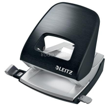 Leitz Lyukasztó, kétlyukú, 30 lap, fém, LEITZ &quot;Nexxt Style, szaténfekete lyukasztó