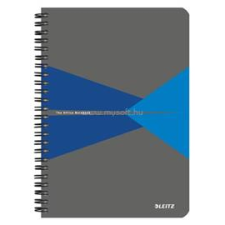 Leitz Office spirálfüzet, A5, vonalas, 90 lap, laminált karton borító (szürke-kék) (LEITZ_44590035) füzet