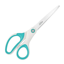 LEITZ Olló, irodai, 20,5 cm, LEITZ "Wow Titán", jégkék olló