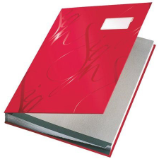 Leitz "Design" aláírókönyv A4 piros (E57450025) irattartó