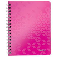 Leitz Spirálfüzet kockás leitz wow a/5 80 lapos rózsaszín 46410023 füzet