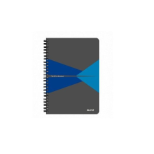 Leitz Spirálfüzet LEITZ Office A/5 PP borítóval 90 lapos kockás kék füzet