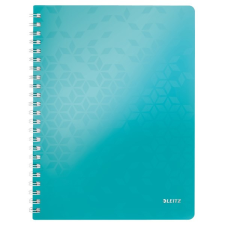 Leitz Spirálfüzet vonalas leitz wow a/4 80 lapos jégkék 46370051 füzet