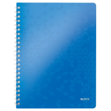 Leitz Spirálfüzet vonalas leitz wow a/4 80 lapos kék 46370036 füzet