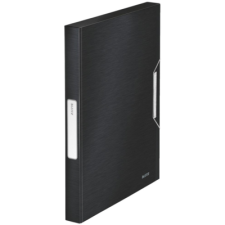Leitz Style Jumbo A4 Műanyag Gumis mappa - Szaténfekete mappa
