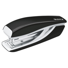 Leitz Tűzőgép, mini, No. 10, 10 lap, fém, LEITZ"Nexxt Wow", fekete tűzőgép