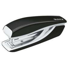 Leitz Tűzőgép, mini, No. 10, 10 lap, fém, LEITZ"Nexxt Wow", fekete tűzőgép