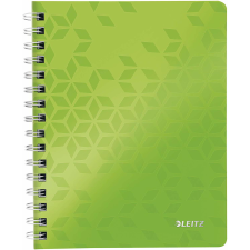 Leitz Wow 80 lapos A5 kockás spirálfüzet - Zöld (46410054) füzet