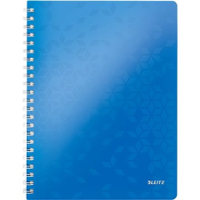 Leitz WOW A4 spirálfüzet, vonalas, kék füzet