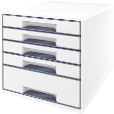 Leitz WOW CUBE, 5 fiók, fehér-szürke irattálca