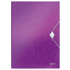 Leitz WOW gumis mappa lila (45990062)