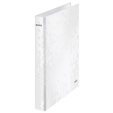 Leitz WOW laminált gyűrűskönyv fehér (42410001) gyűrűskönyv