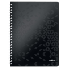 Leitz WOW spirálfüzet A4 kockás fekete (46380095) (le46380095) füzet