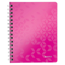 Leitz WOW spirálfüzet A5, kockás, rózsaszín (46410023) (e46410023) füzet