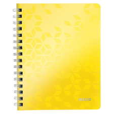 Leitz WOW spirálfüzet A5, kockás, sárga (46410016) (e46410016) füzet