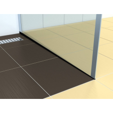 Lejtőprofil Havos jobb rozsdamentes acél 150 cm SPNRZK12150PC élvédő, sín, szegélyelem