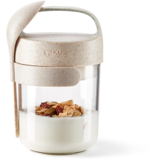 Lékué Jar To Go Organic Uzsonnás doboz kanállal, 400 ml (0301014V19U150) uzsonnás doboz