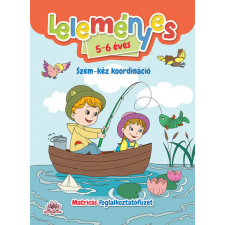  Leleményes 5-6 éves: Szem-kéz koordináció - Matricás foglalkoztatófüzet gyermek- és ifjúsági könyv