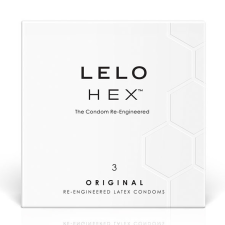 Lelo HEX Condoms Original 3 darab síkosító