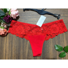 Lemila csipkés francia fazonú csipőtanga 3XL-5XL méret piros női alsó