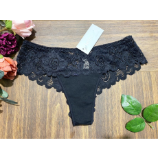 Lemila csipkés francia fazonú csipőtanga S-XL méret fekete