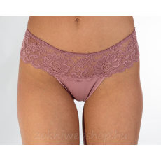 Lemila Női féltanga pamut csipke-derékkal Mályva, 2XL