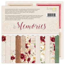 LemonCraft Papírkészlet 6&quot; (15 cm) - Memories - Scrapbooking Paper Pad (1 csomag) decoupage papír