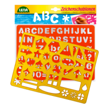 LENA 65774 2 db-os rajzolósablon - betűk. számok. formák kreatív és készségfejlesztő