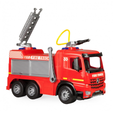 LENA Giga Trucks Arocs Tűzoltóautó - Piros autópálya és játékautó