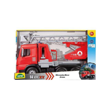 LENA : Mercedes-Bens Arocs létrás tűzoltó 48cm autópálya és játékautó