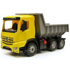 LENA : Mercedes-Benz Actros óriás dömper sárga/fekete 67cm autópálya és játékautó