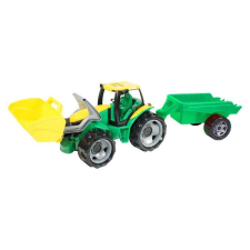  LENA: Óriás markolós traktor utánfutóval - 62 cm autópálya és játékautó