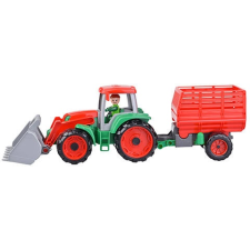LENA : Truxx szénaszállító traktor utánfutóval 55 cm autópálya és játékautó