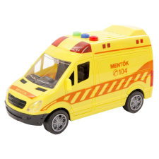  Lendkerekes magyar mentőautó 14cm 1712A132 autópálya és játékautó