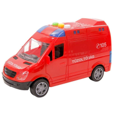  Lendkerekes magyar tűzoltóautó hanggal és fénnyel autópálya és játékautó