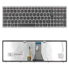 Lenovo 25214160 gyári új magyar háttérvilágításos ezüst laptop billentyűzet laptop alkatrész