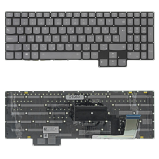 Lenovo 5CB1L09910 gyári új magyar RGB háttérvilágításos laptop billentyűzet, keret nélkül laptop alkatrész