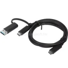 Lenovo Hybrid USB-C with USB-A Cable 1m Black 4X90U90618 kábel és adapter
