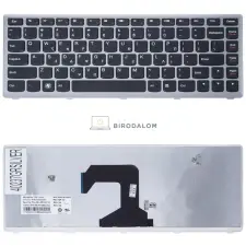 Lenovo IdeaPad U410, U410 Touch gyári billentyűzet (GR kiosztás, ezüst keret) laptop alkatrész