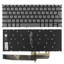 Lenovo SN20T09289 gyári új, francia-kanadai szürke háttérvilágításos laptop billentyűzet, keret nélkül laptop alkatrész