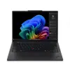 Lenovo ThinkPad T14s Gen 6 (Snapdragon) Copilot+ PC Qualcomm Snapdragon X1E-78-100 35,6 cm (14") WUXGA 32 GB LPDDR5x-SDRAM 1 TB SSD Wi-Fi 7 (802.11be) Windows 11 Pro Német Fekete (21N10007GE)