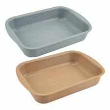 LEO-10347 Granite Line Tepsi tapadásmentes bevonattal 36x25 cm edény