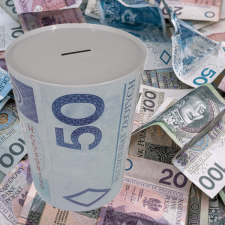 LEO-6730 Lengyel zloty mintázatú érmetartó persely persely