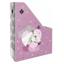 LEO-8746 Wild Beauty: Purple lovacska mintájú iratpapucs - A4 gyerek papucs, mamusz