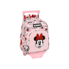 LEO-8953 MINNIE MOUSE Lányos iskolatáska kerekekkel