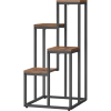 Leobert Bravolo Rusztikus/Fekete Lábak Virágágyás Könyvespolc 4 Polccal (model_2809_1)