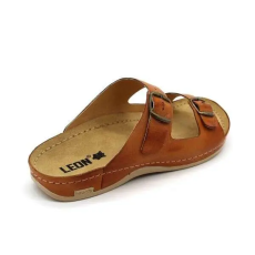LEON 703 LEON Comfort férfi bőr papucs