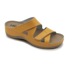 LEON 906 LEON Comfort női bőr papucs gyógypapucs